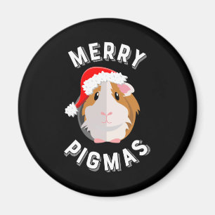 Merry Pigmas Niedliche und lustige Guinea Weihnach Magnet