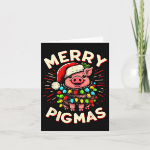 Merry Pigmas Pig Weihnachten Weihnachten Weihnacht Karte