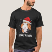 Merry Pigmas Weihnachten Funny Guinea Pig Lover Ge T-Shirt (Vorderseite)