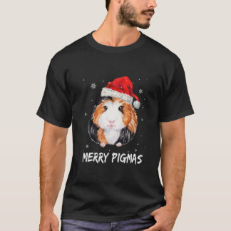 Merry Pigmas Weihnachten Funny Guinea Pig Lover Ge T-Shirt