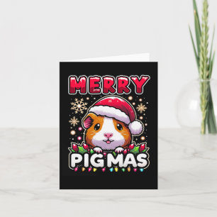 Merry Pigmas Weihnachten Weihnachten Guinea Pig Lo Karte