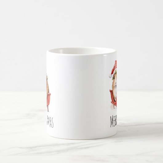 Merry Pigmas Weihnachts-Guinea Schweinekaffee Kaffeetasse (Mittel)