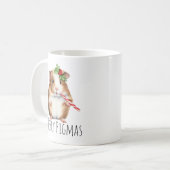 Merry Pigmas Weihnachts-Guinea Schweinekaffee Kaffeetasse (Vorderseite Links)