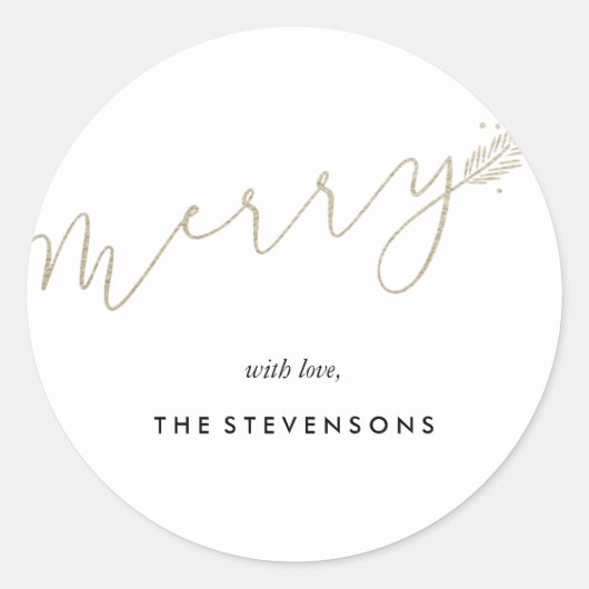 Merry Pines Holiday Stickers (Vorderseite)