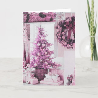 Merry Pinkmas 5" x 7" Faltkarte Ankündigung