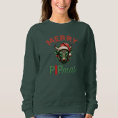 Merry PIPmas Trading Bull Christmas Design – Funny Sweatshirt (Vorderseite)