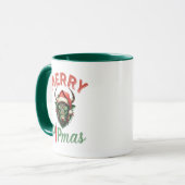 Merry PIPmas Trading Bull Christmas Design – Funny Tasse (Vorderseite Links)