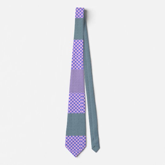 Merry Pippin Kariert Pattern Necktie Krawatte (Vorderseite)