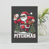 Merry Pitchmas Weihnachten Weihnachten Weihnachten Einladung (Stehend Vorderseite)