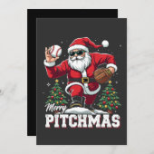 Merry Pitchmas Weihnachten Weihnachten Weihnachten Einladung (Vorne/Hinten)