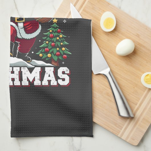 Merry Pitchmas Weihnachten Weihnachten Weihnachten Geschirrtuch (Viertel Falte)