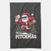 Merry Pitchmas Weihnachten Weihnachten Weihnachten Geschirrtuch (Vertikal)