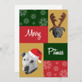 Merry Pitmas Feiertagskarte (Vorne/Hinten)