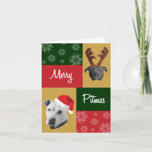 Merry Pitmas Feiertagskarte