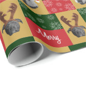 Merry Pitmas Geschenkpapier (Rolleneckpunkt)