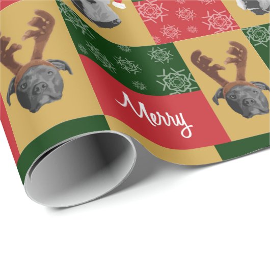 Merry Pitmas Geschenkpapier (Rolleneckpunkt)