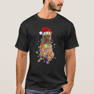 Merry Pitmas Gesichtsmaske Pit Bulle für fröhliche T-Shirt