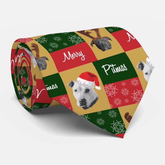 Merry Pitmas Krawatte (Gerollt)