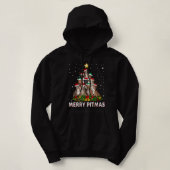 Merry Pitmas Pitbull Dog Ugly Christmas Sweater Tr Hoodie (Design vorne)
