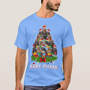 Merry Pitmas Pitbull Dog Ugly Christmas Sweater Tr T-Shirt