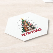 Merry Pitmas Pitbull Dog Ugly Christmas Sweater Tr Untersetzer (angewinkelt)