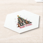 Merry Pitmas Pitbull Dog Ugly Christmas Sweater Tr Untersetzer (angewinkelt)