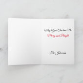 Merry Pitmas Pitbull Reindeer Feiertagskarte (Innenseite)