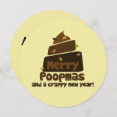 Merry Poopmas Feiertagskarte (Vorne/Hinten)