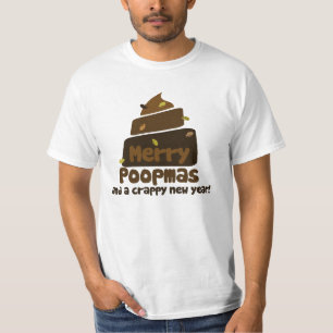 Merry Poopmas Funny Christmas Witz T-Shirt