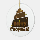 Merry POOPmas Keramik Ornament (Links)