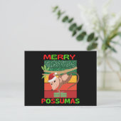 Merry possumas postkarte (Stehend Vorderseite)