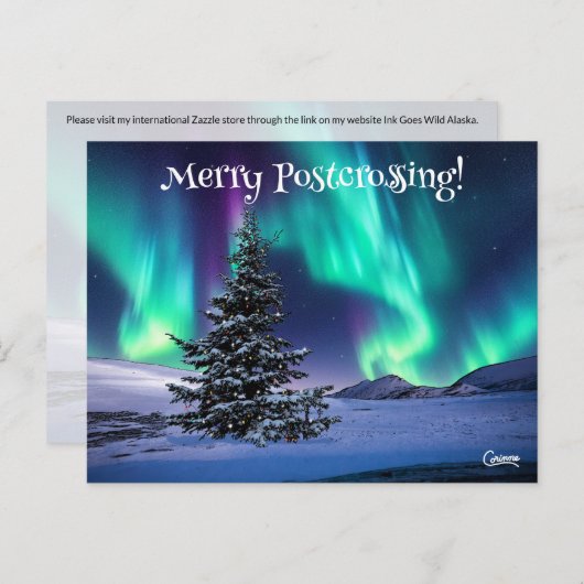 Merry Postcross - Postcard Postkarte (Vorne/Hinten)