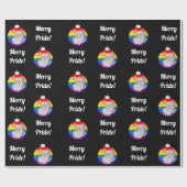 Merry Pride - Santa - Black Geschenkpapier (Flach)