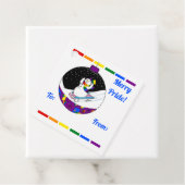 Merry Pride Snowman Geschenkanhänger (Beispiel)