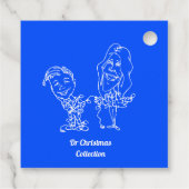 Merry Pride Snowman Geschenkanhänger (Rückseite)