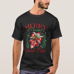 Merry Principal Social Club Pencil Coquette Bow Te T-Shirt