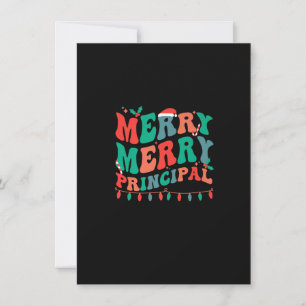 Merry Principal Weihnachtsschule Principal Xmas Pa Einladung