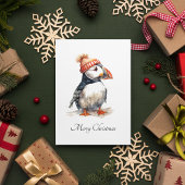 Merry Puffin, Brauch Feiertagspostkarte