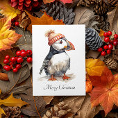 Merry Puffin, Brauch Feiertagspostkarte