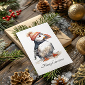 Merry Puffin, Brauch Feiertagspostkarte