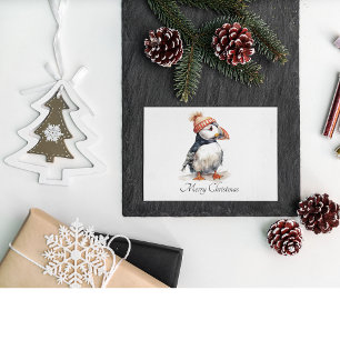 Merry Puffin, Brauch Feiertagspostkarte