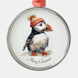 Merry Puffin, Brauch Ornament Aus Metall