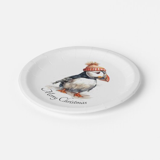 Merry Puffin, Brauch Pappteller (Schrägansicht)