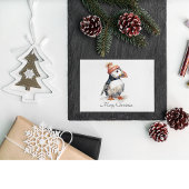 Merry Puffin, Brauch Postkarte