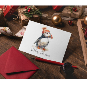 Merry Puffin, Brauch Postkarte