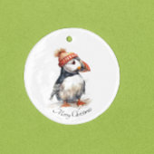 Merry Puffin Keramik Ornament