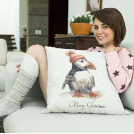 Merry Puffin Kissen