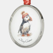 Merry Puffin Ornament Aus Metall (Links)