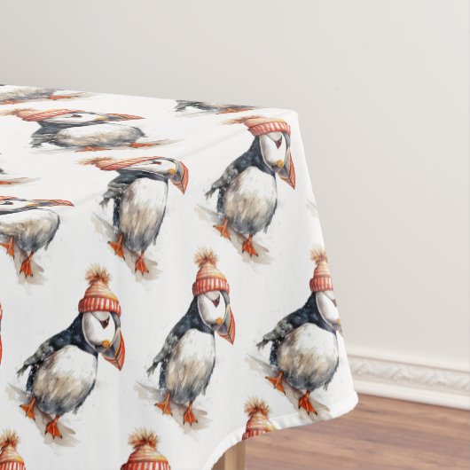 Merry Puffin Tischdecke (Beispiel)