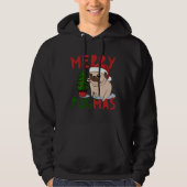 Merry Pugmas Niedlicher Weihnachts-Mops Klassische Hoodie (Vorderseite)